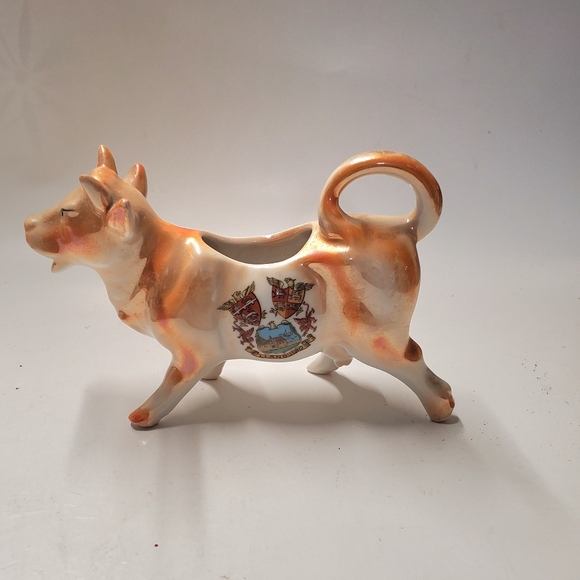 Vintage Llandudno Wales Cow Creamer Cottagecore Country Home - Picture 1 of 8